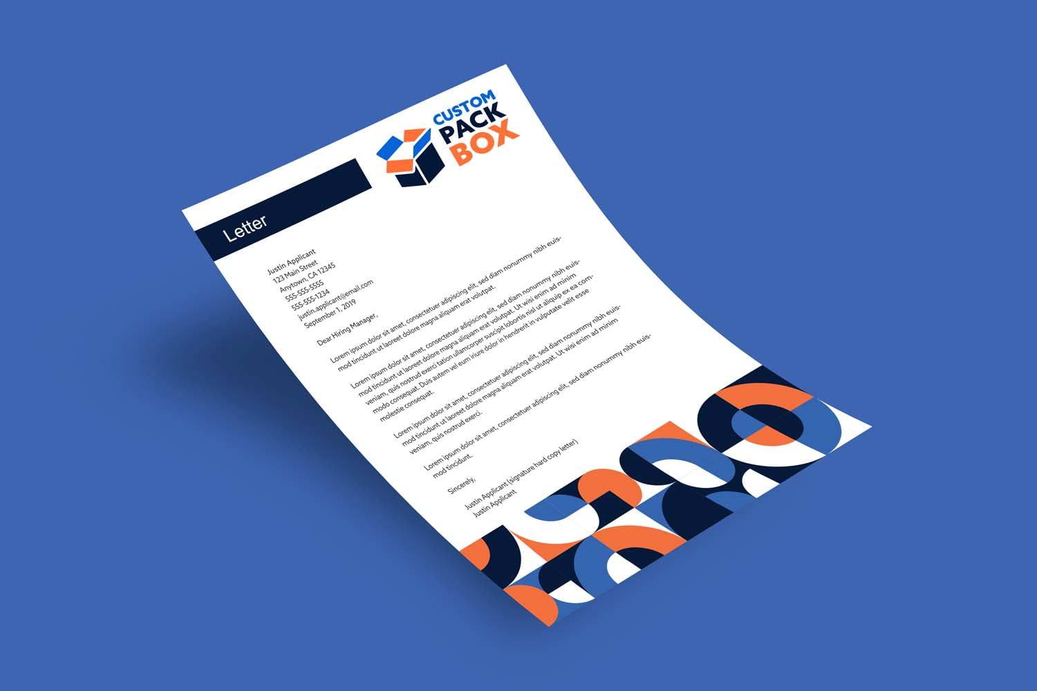 how to make your own letterhead