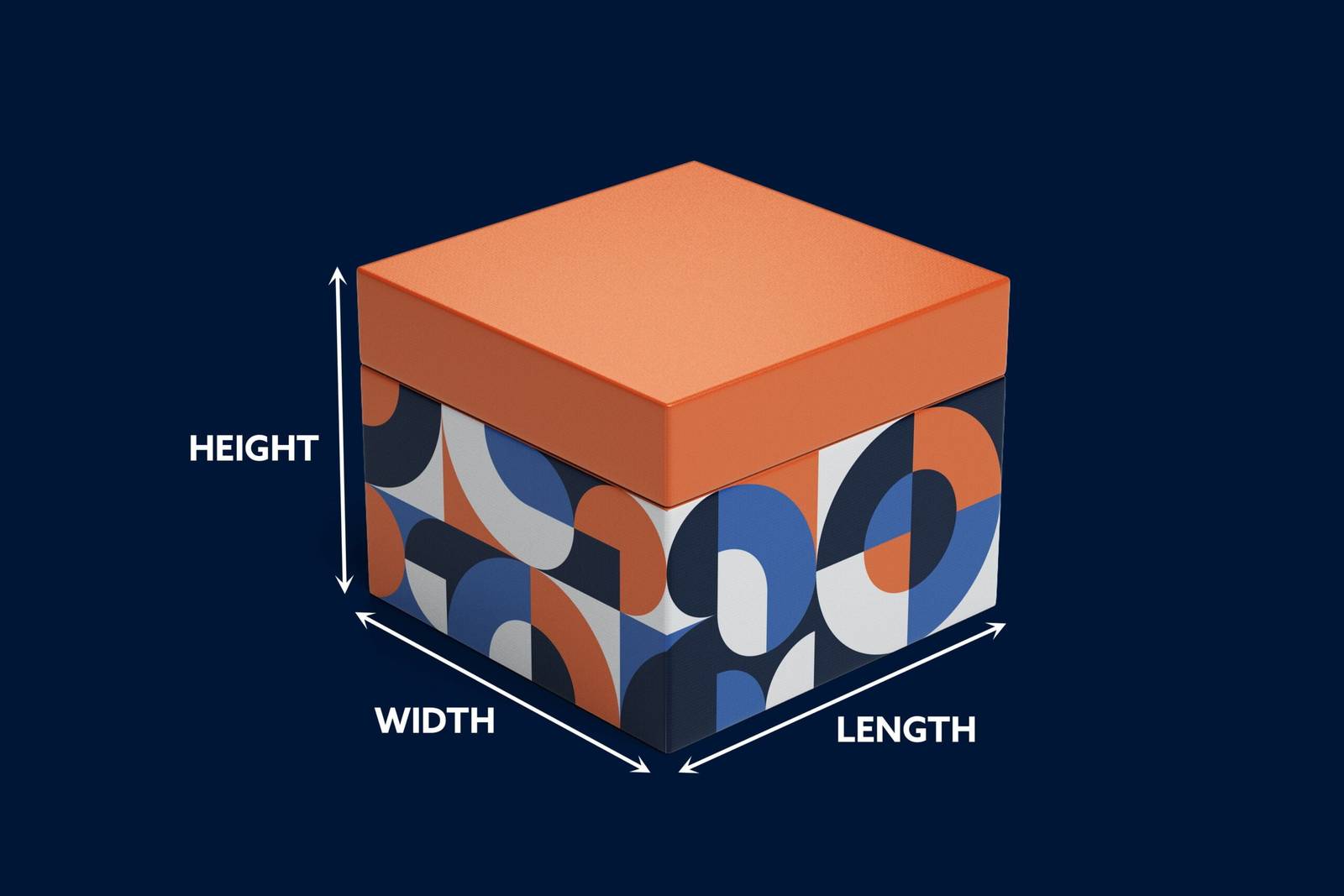 how to measure a gift boxes